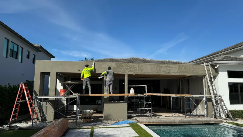 Stucco work